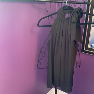 Express halter top with bow tie